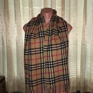 Burberry Novacheck Scarf - 100% Cashmere / England